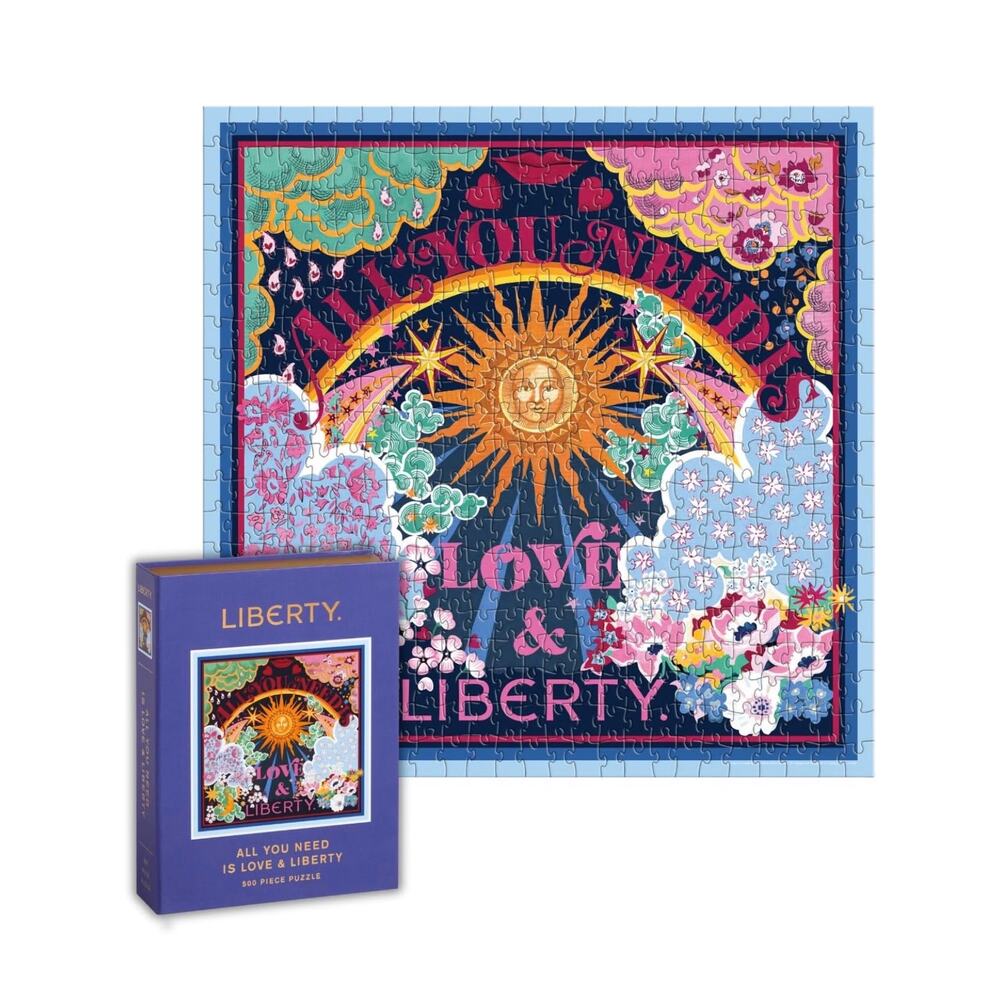 GALISON LOVE AND LIBERTY 500 PIECE PUZZLE NEW IN BOX